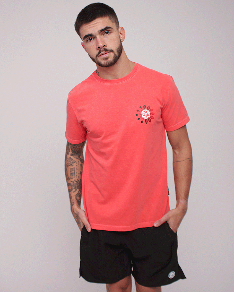 Camiseta Mas. Stonada BS - Salmão