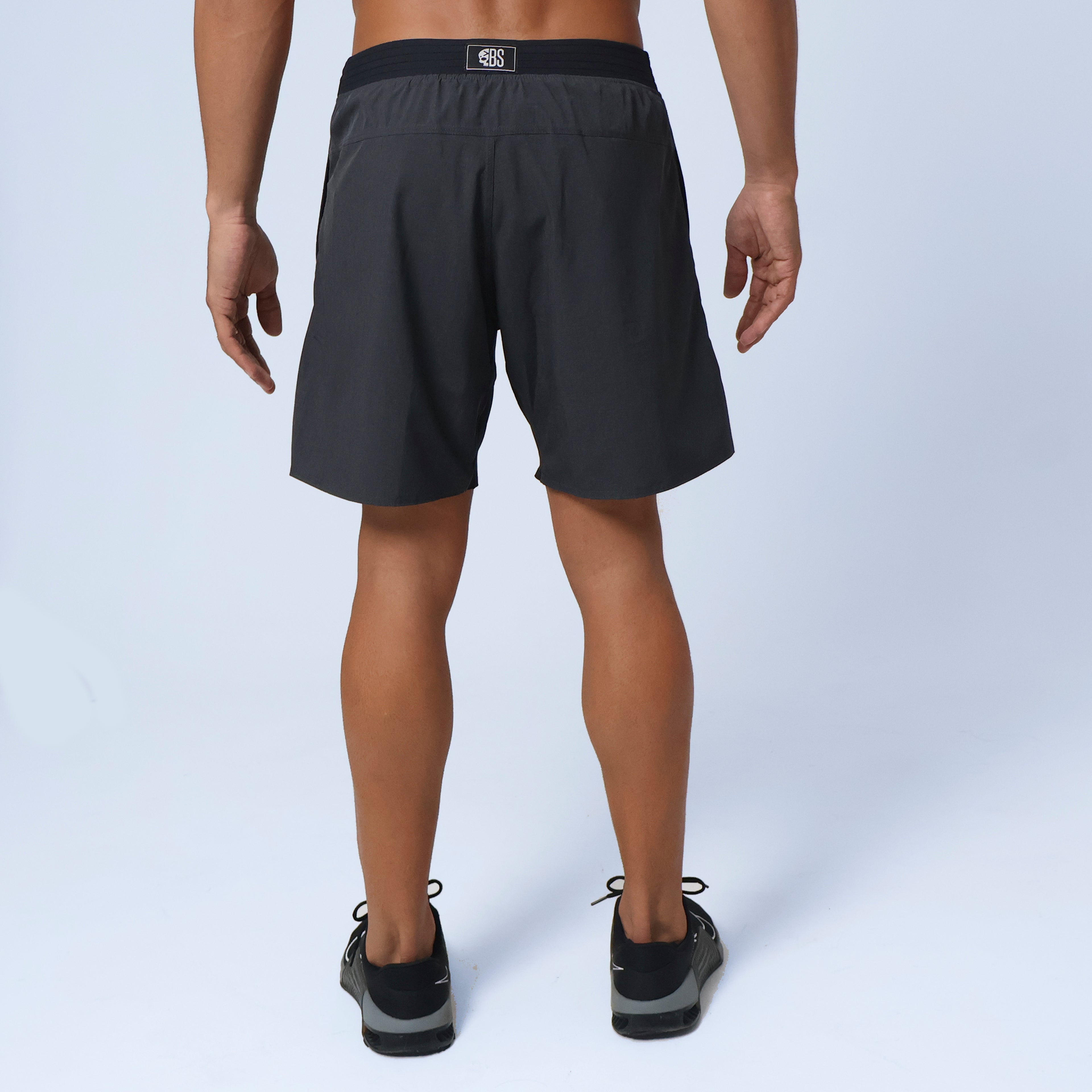 Short Masc c/ Short Térmico - Chumbo