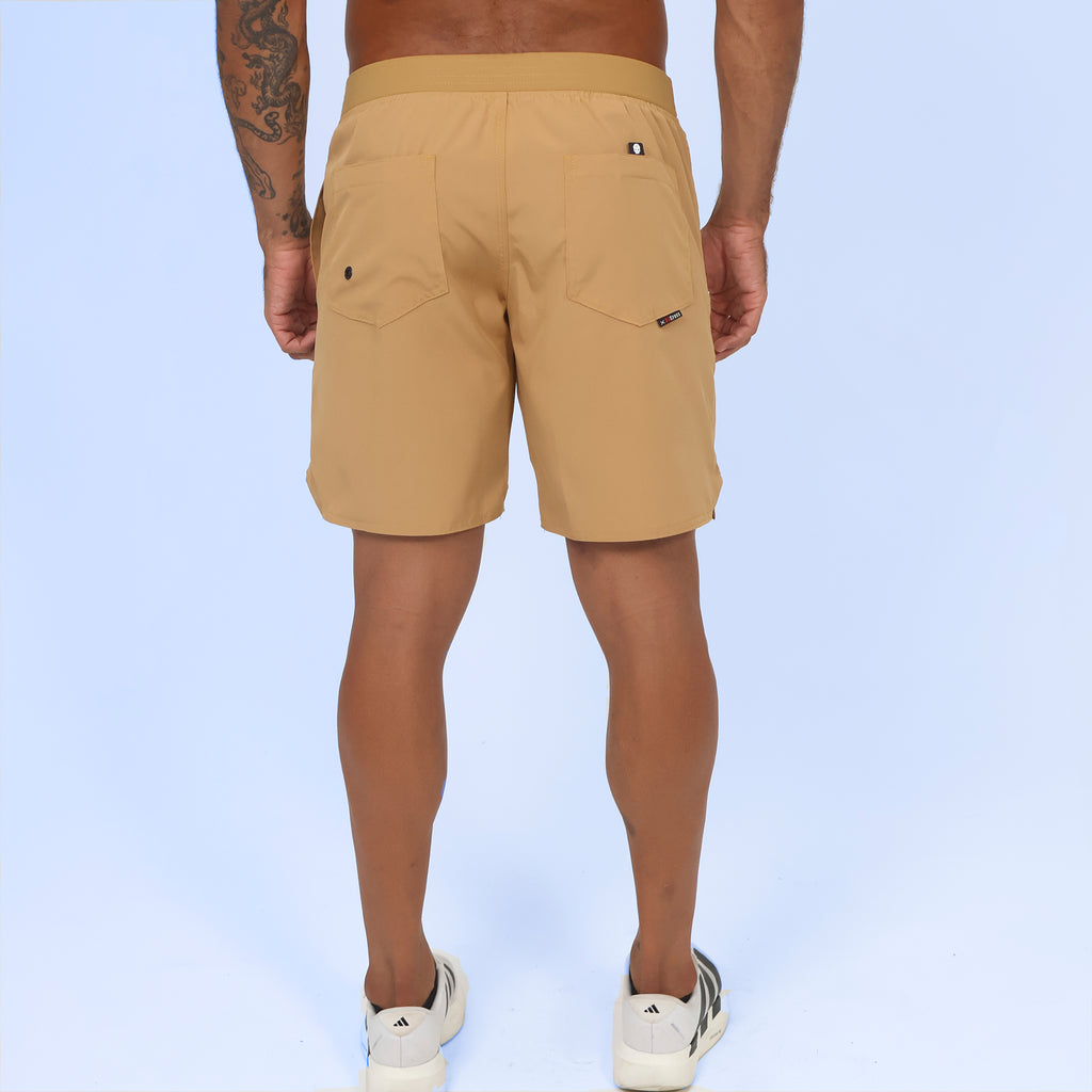 Short c/ Bolso e Zíper - Caqui