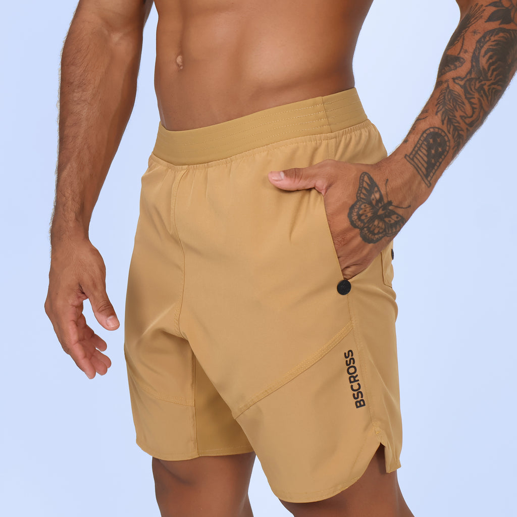 Short c/ Bolso e Zíper - Caqui