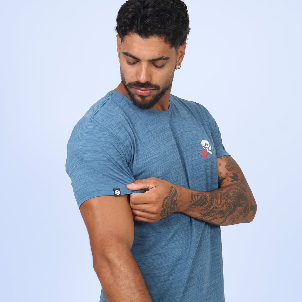 Camiseta Skull BS - Real Teal
