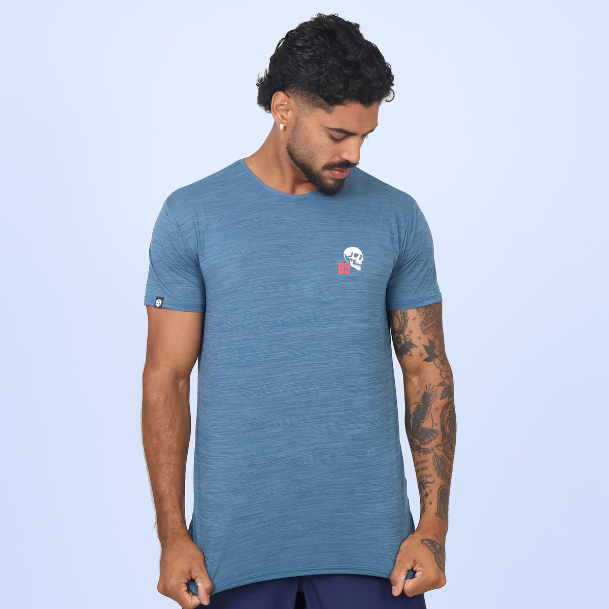 Camiseta Skull BS - Real Teal