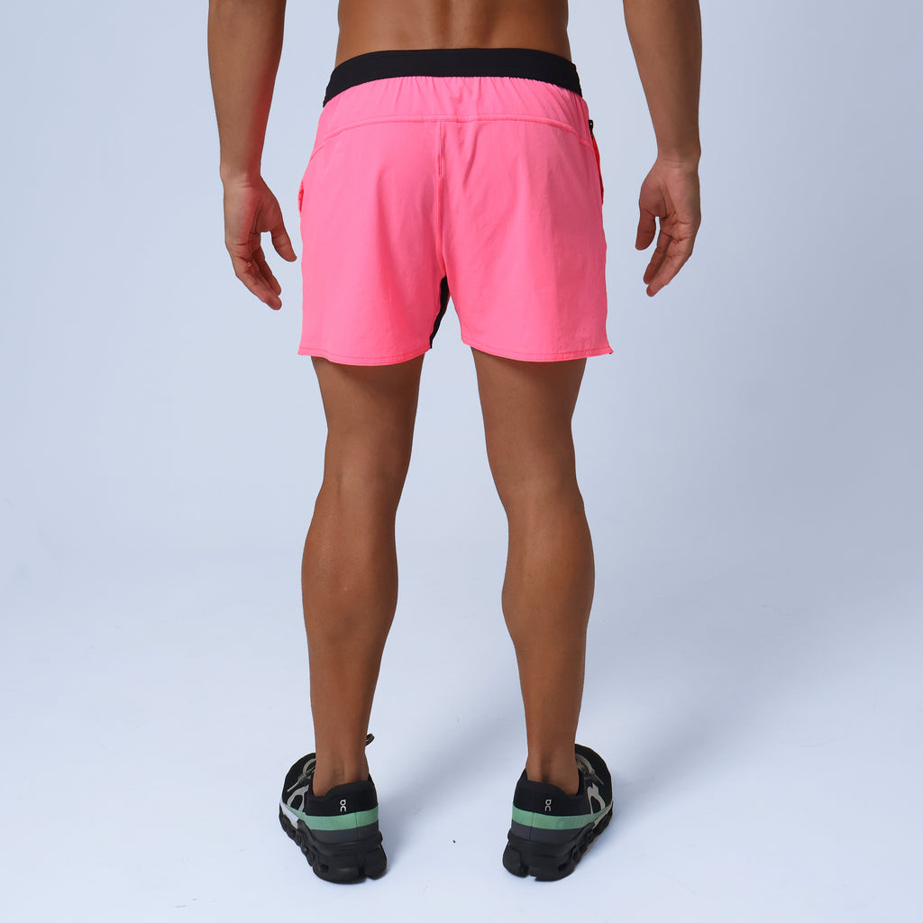 Short Masc Curto c/ Bolso e Zíper - Pink