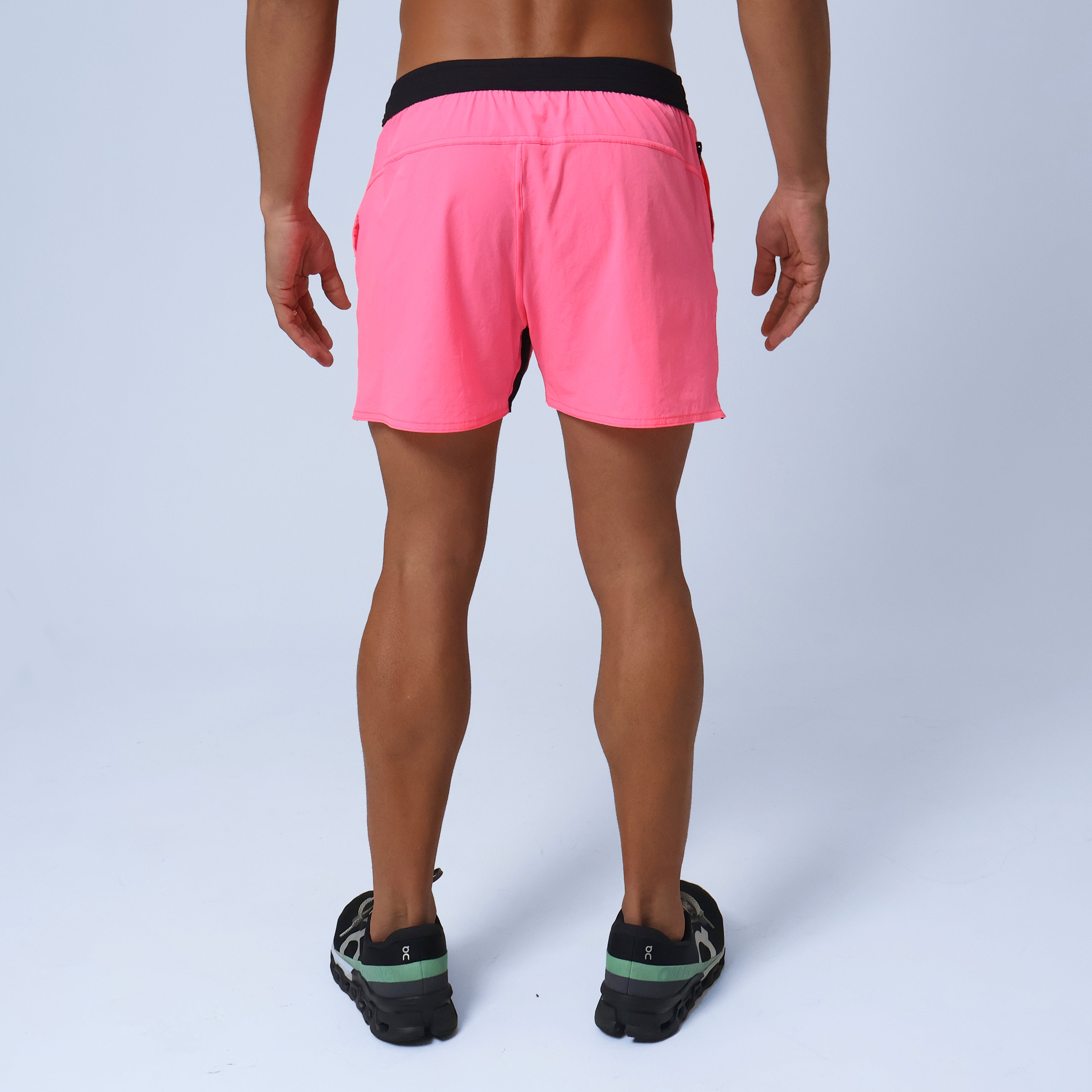 Short Masc Curto c/ Bolso e Zíper - Pink
