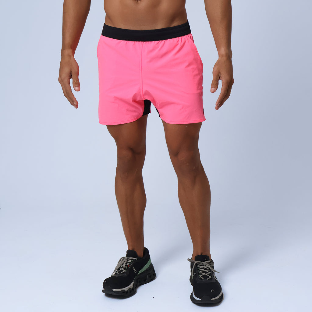 Short Masc Curto c/ Bolso e Zíper - Pink