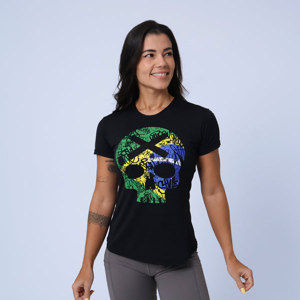 Camiseta Skull Copa - Preto