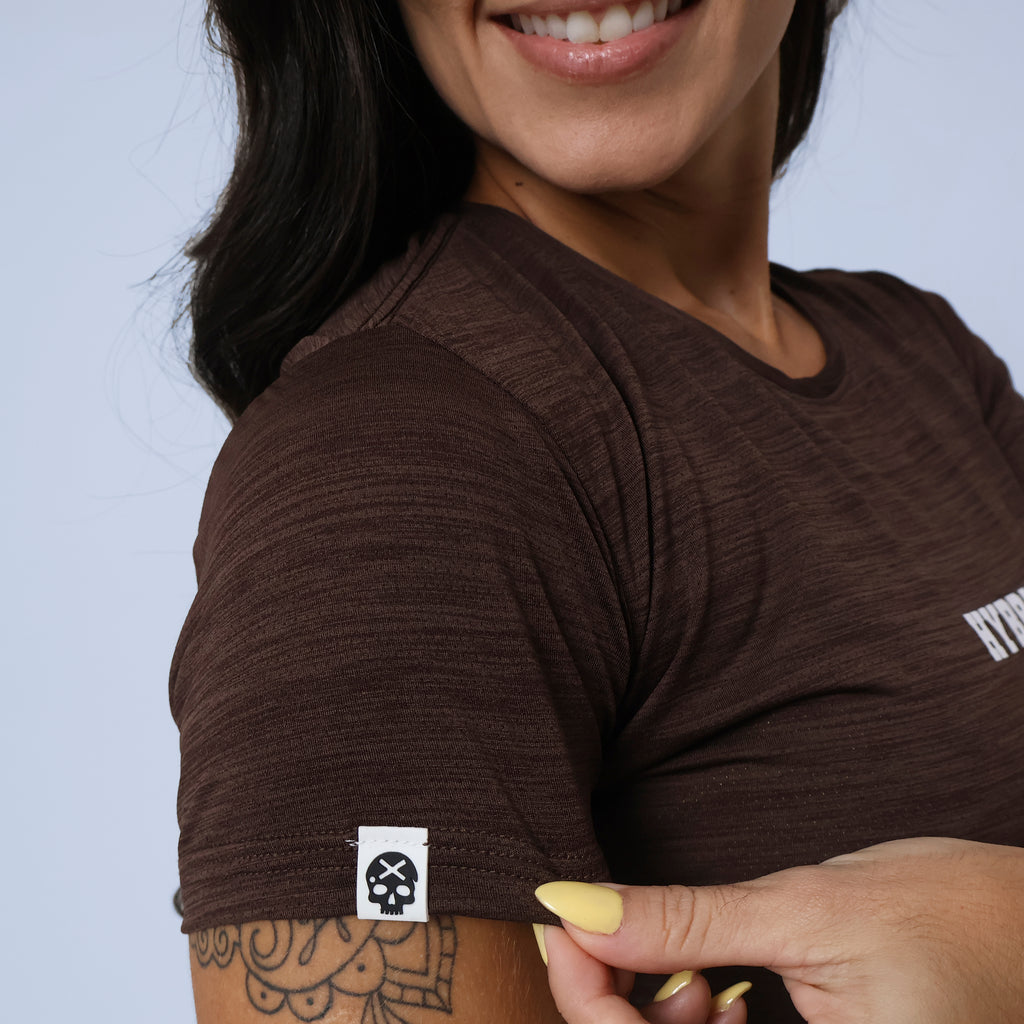 Camiseta Hybrid New Fitness - Marron