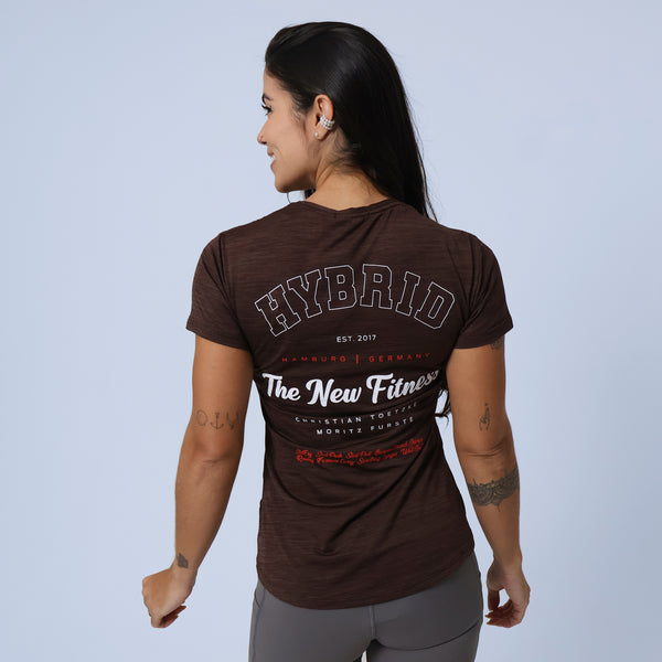 Camiseta Hybrid New Fitness - Marron