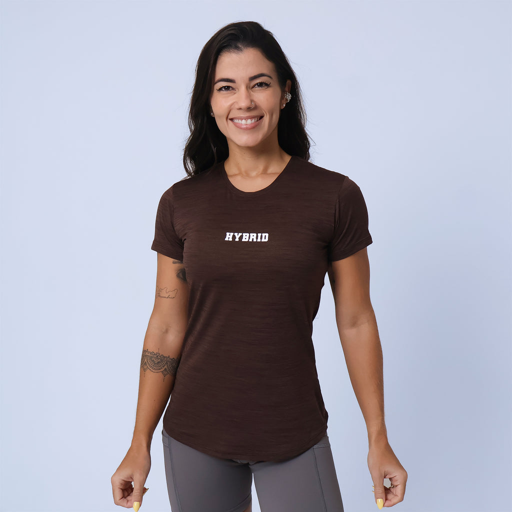 Camiseta Hybrid New Fitness - Marron