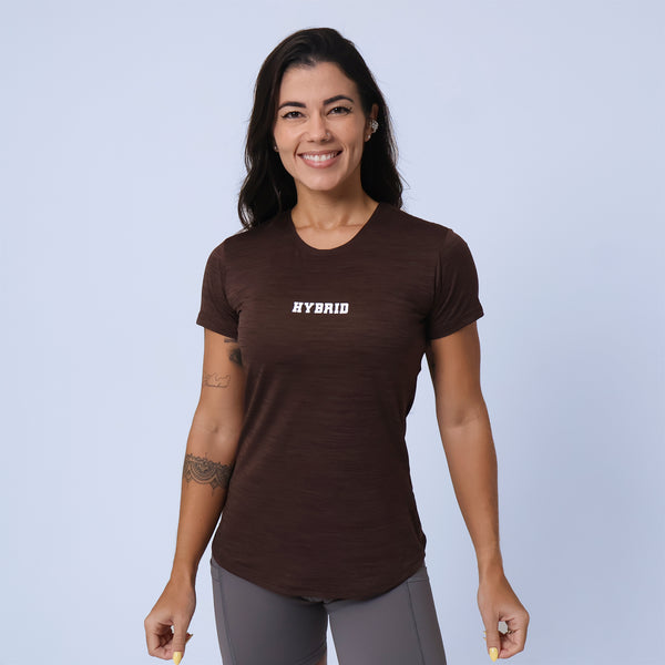 Camiseta Hybrid New Fitness - Marron