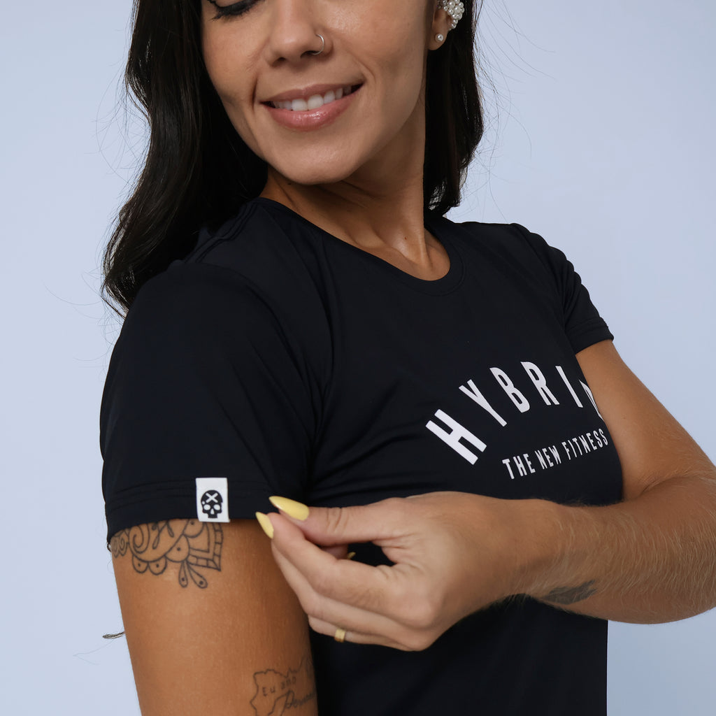 Camiseta Hybrid New Fitness - Preto