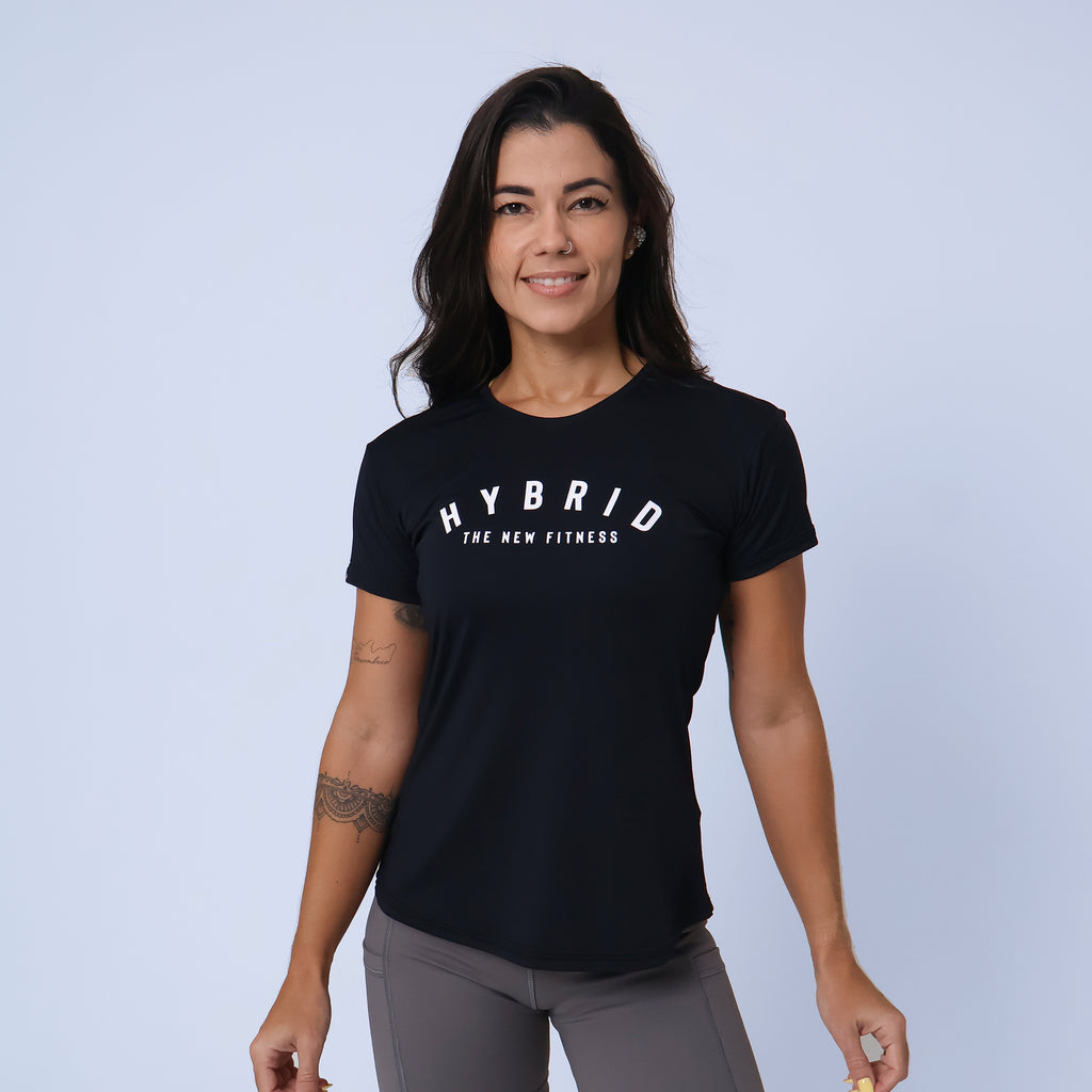 Camiseta Hybrid New Fitness - Preto