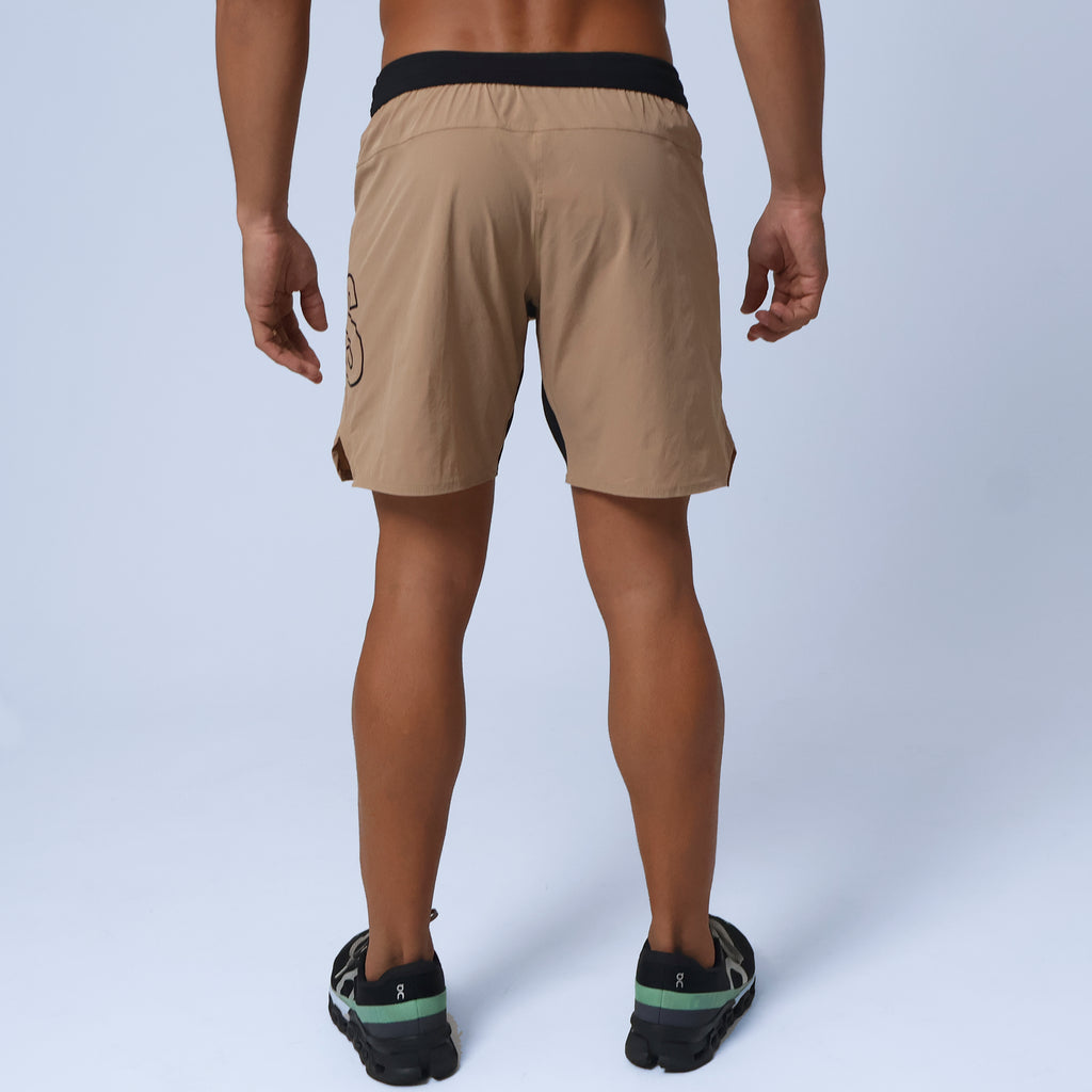 Short Tactel c/ Bolso e Zíper - Khaki
