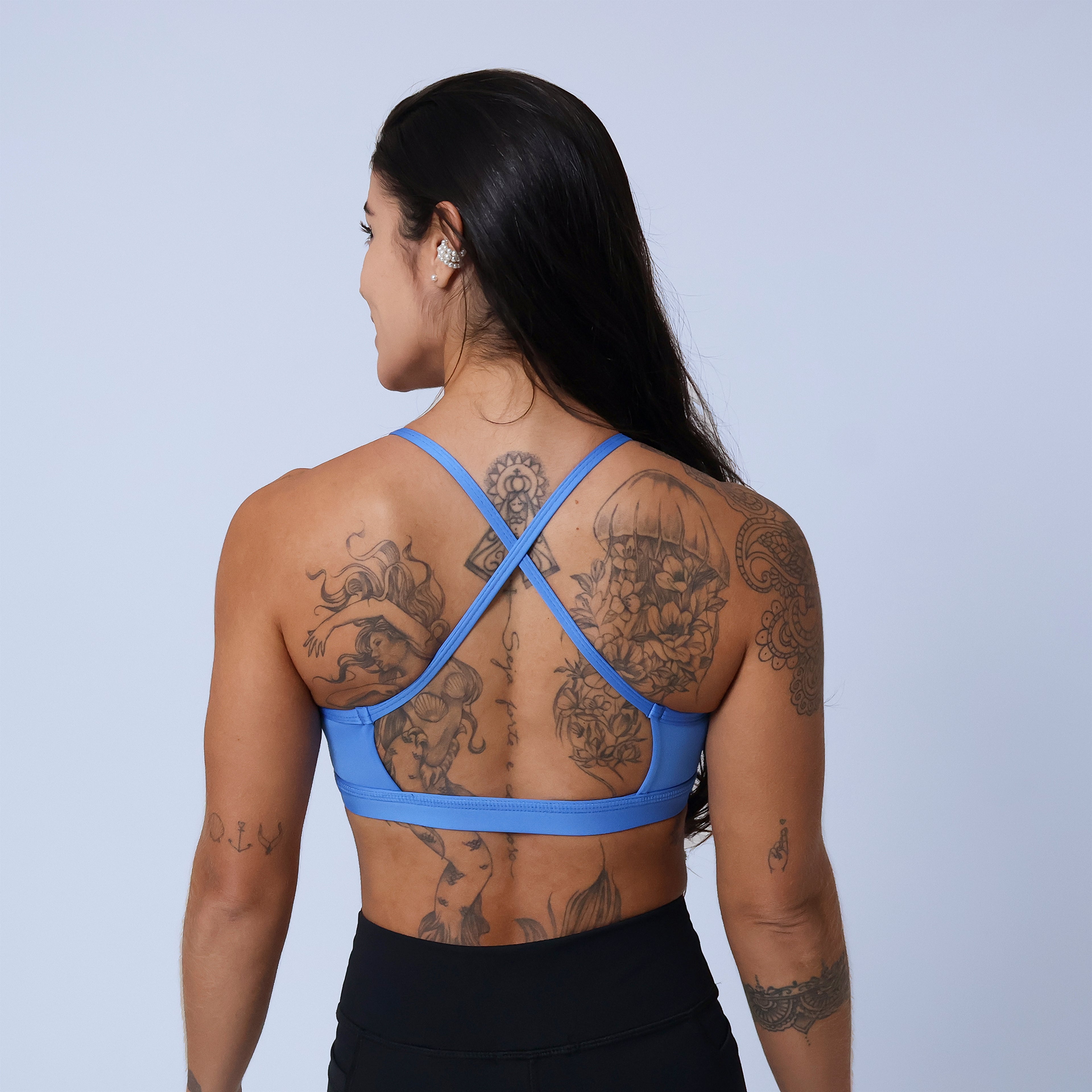 Top Frente Única - Azul Capri