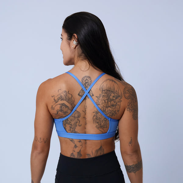 Top Frente Única - Azul Capri