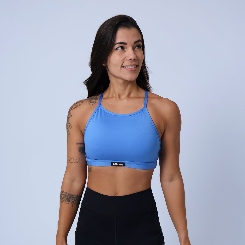Top Frente Única - Azul Capri