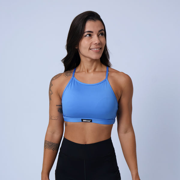 Top Frente Única - Azul Capri