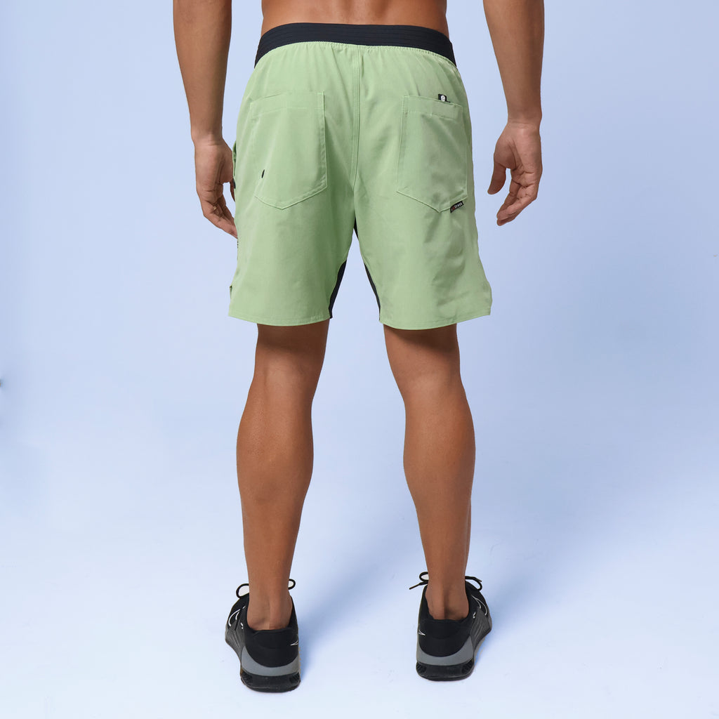 Short c/ Bolso e Zíper - Verde Claro