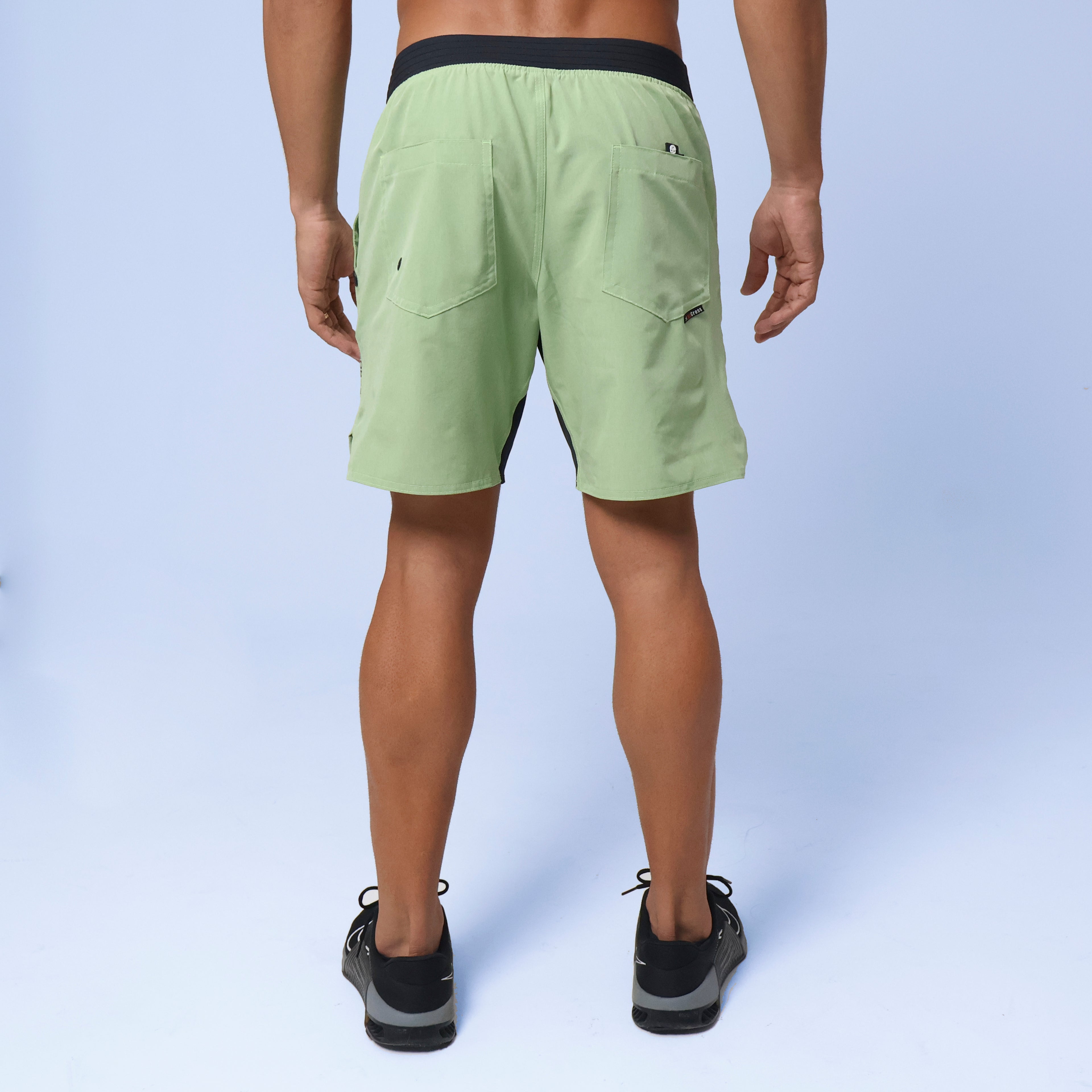 Short c/ Bolso e Zíper - Verde Claro