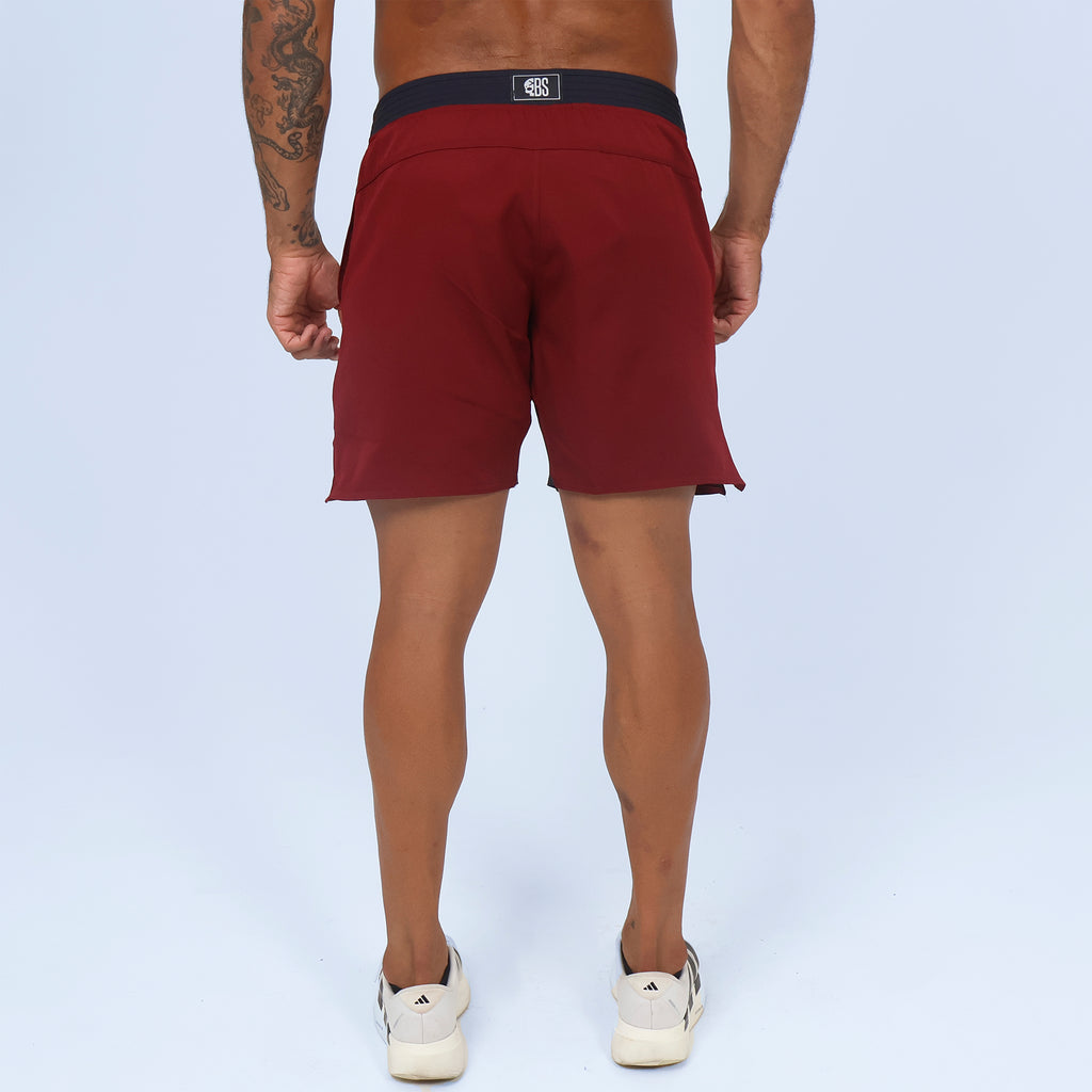 Short Tactel Cós Estreito - Vinho
