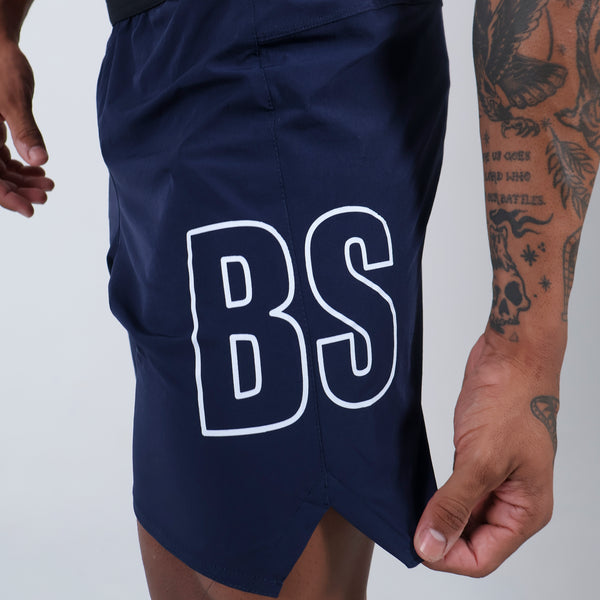 Short Tactel c/ bolso e Zíper - Marinho