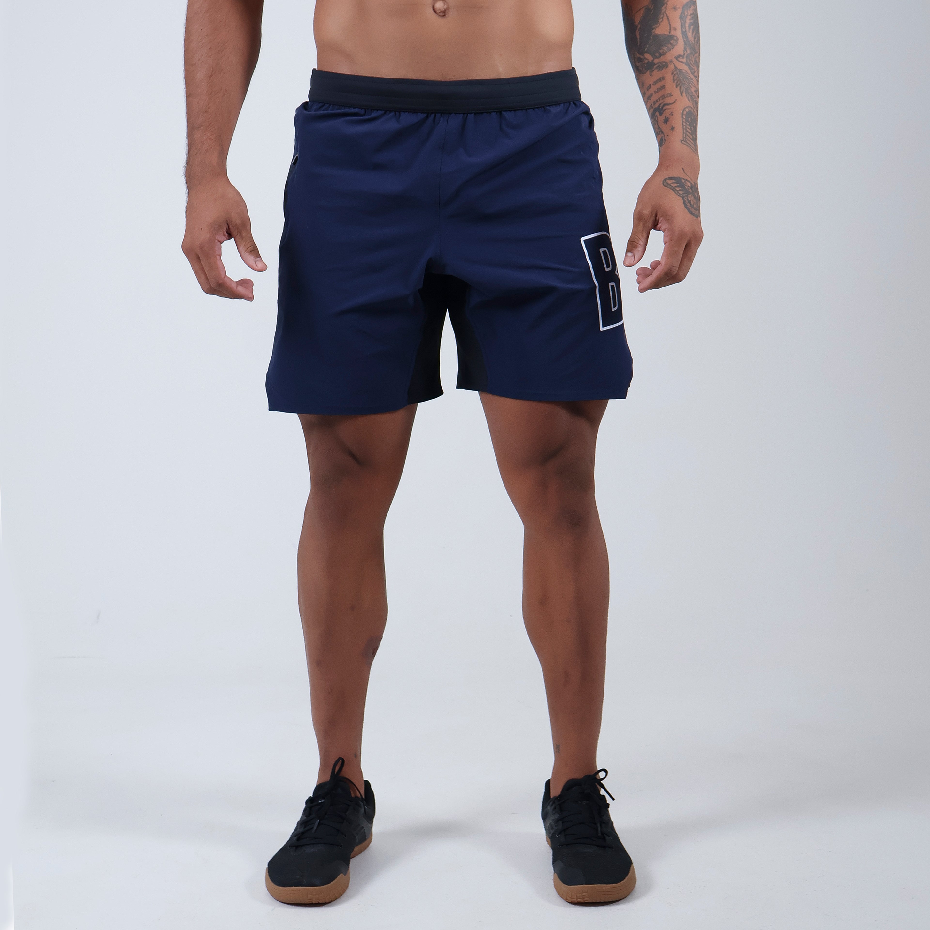 Short Tactel c/ bolso e Zíper - Marinho