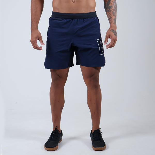 Short Tactel c/ bolso e Zíper - Marinho