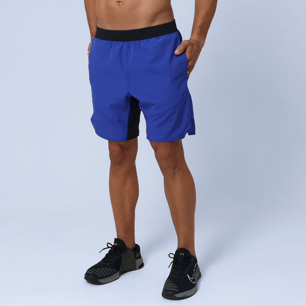 Short Masc c/ Bolso e Recortes - Azul Royal
