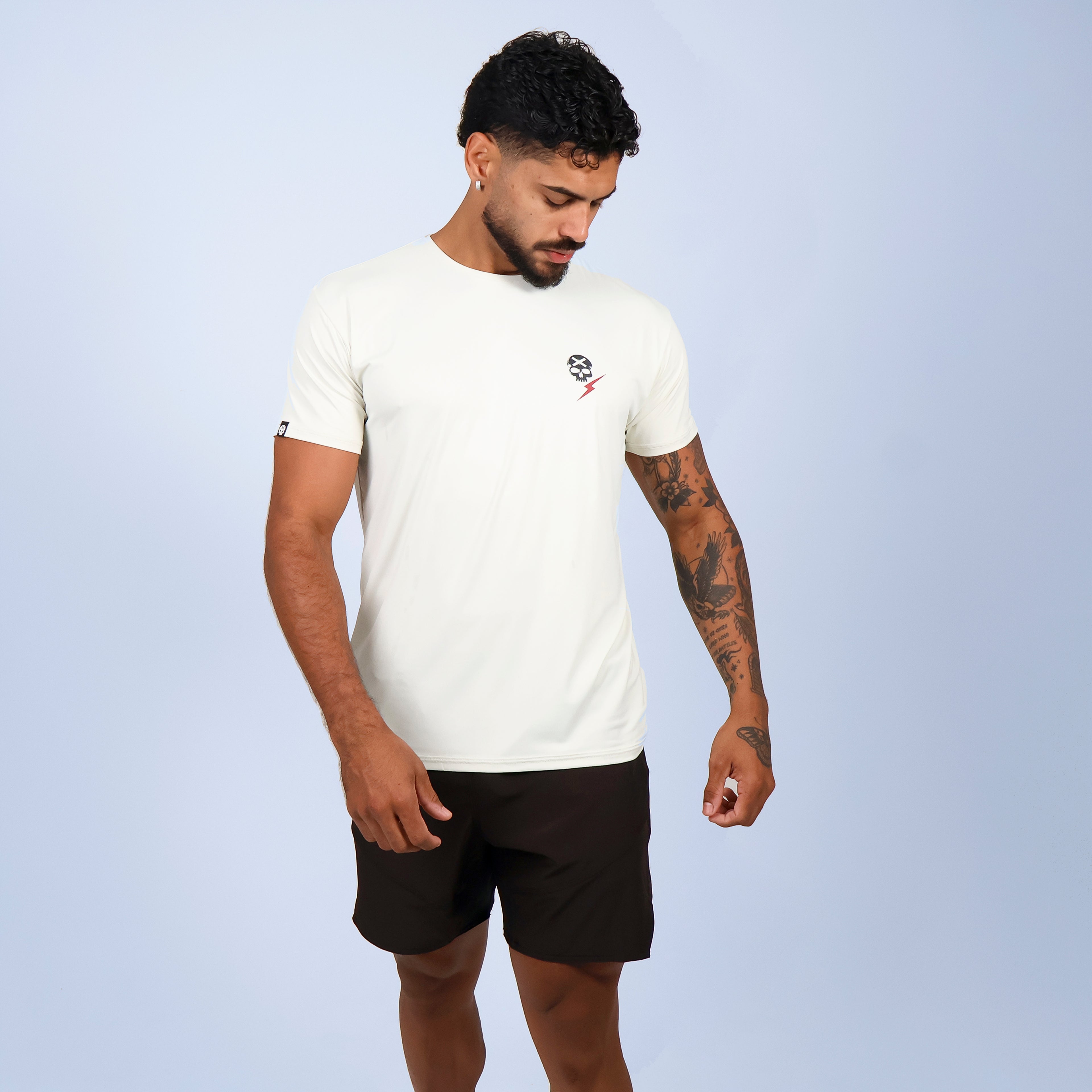 Camisa Skull Squat - Pergaminho Clara