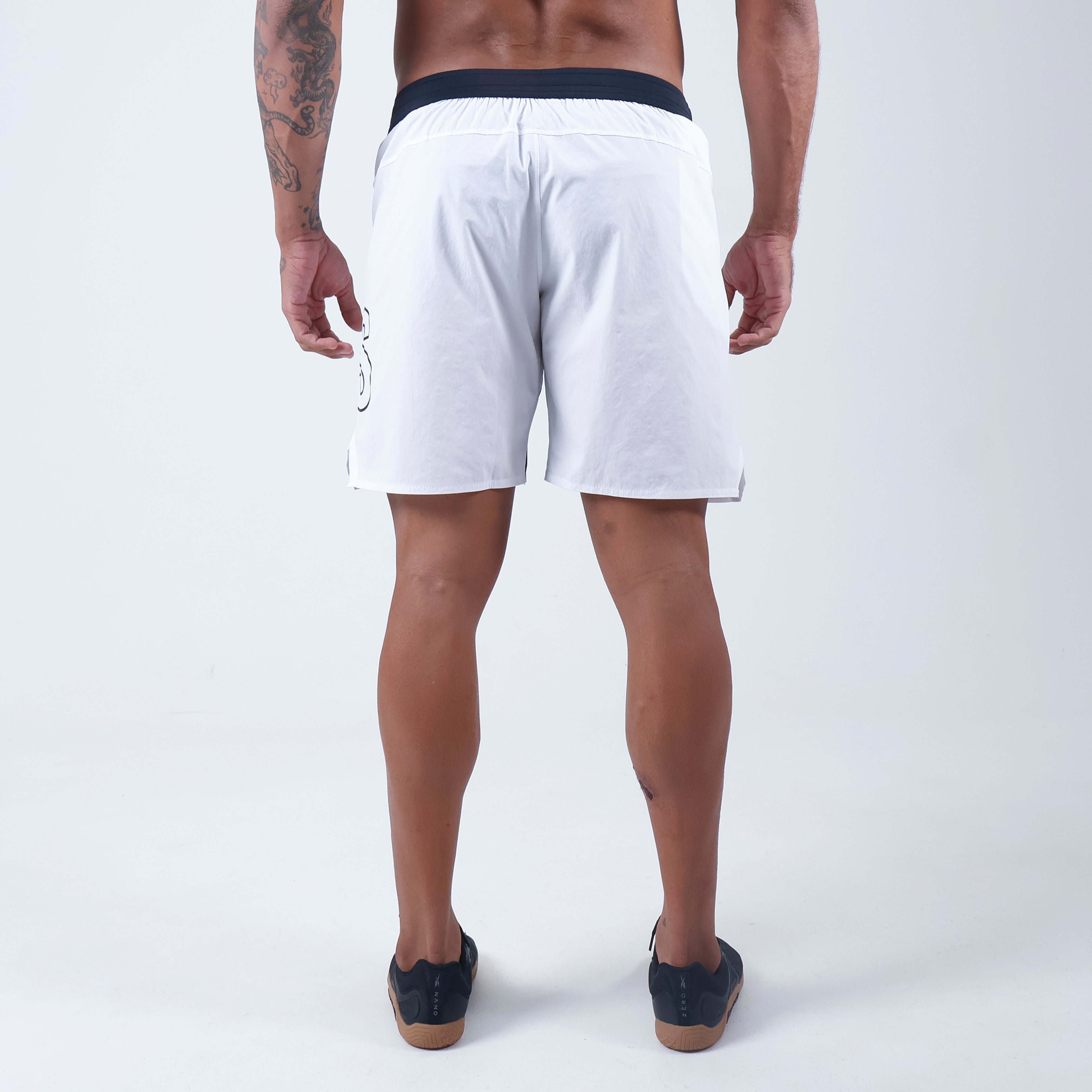 Short Tactel c/ bolso e Zíper - Branco