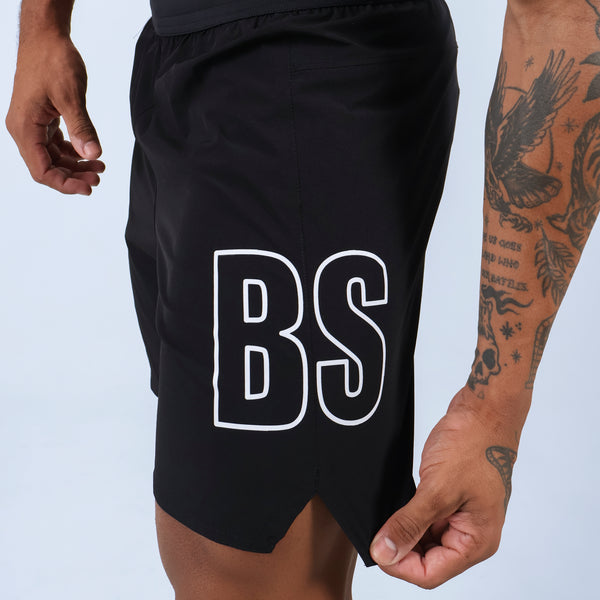 Short Tactel c/ bolso e Zíper - Preto