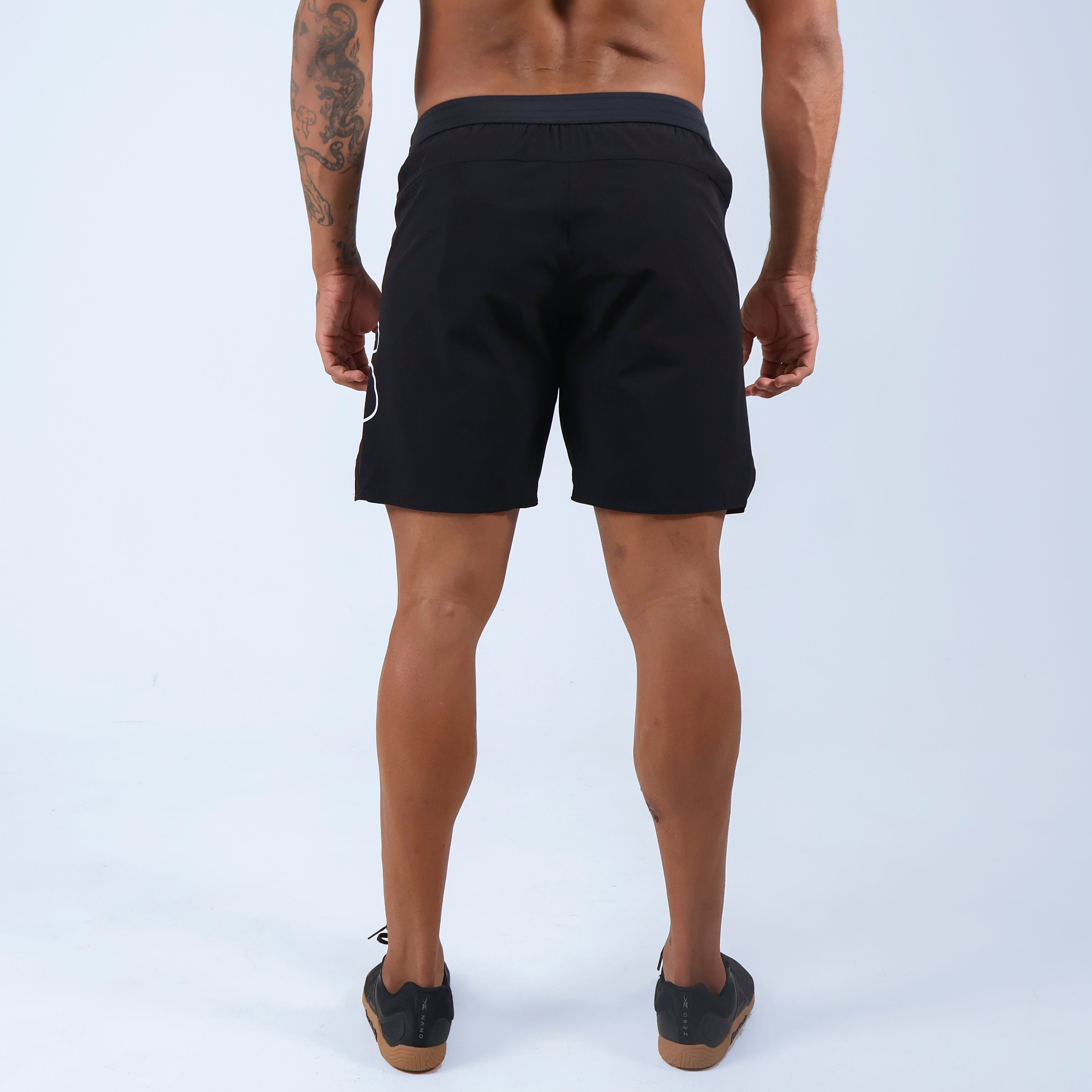 Short Tactel c/ bolso e Zíper - Preto