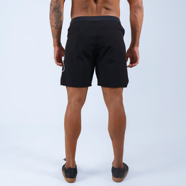 Short Tactel c/ bolso e Zíper - Preto