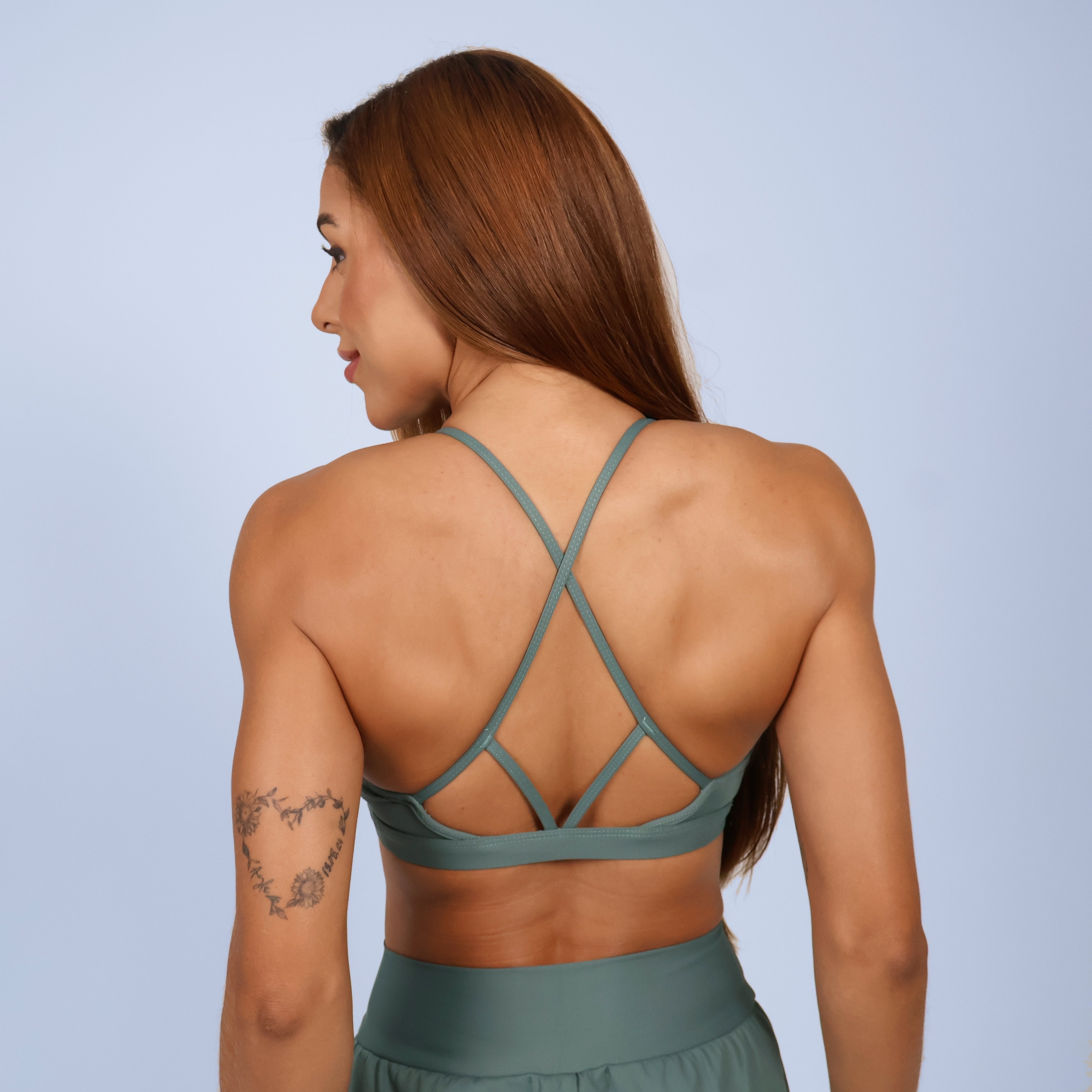 Top c/ Alças Cruzadas - Dusty Green