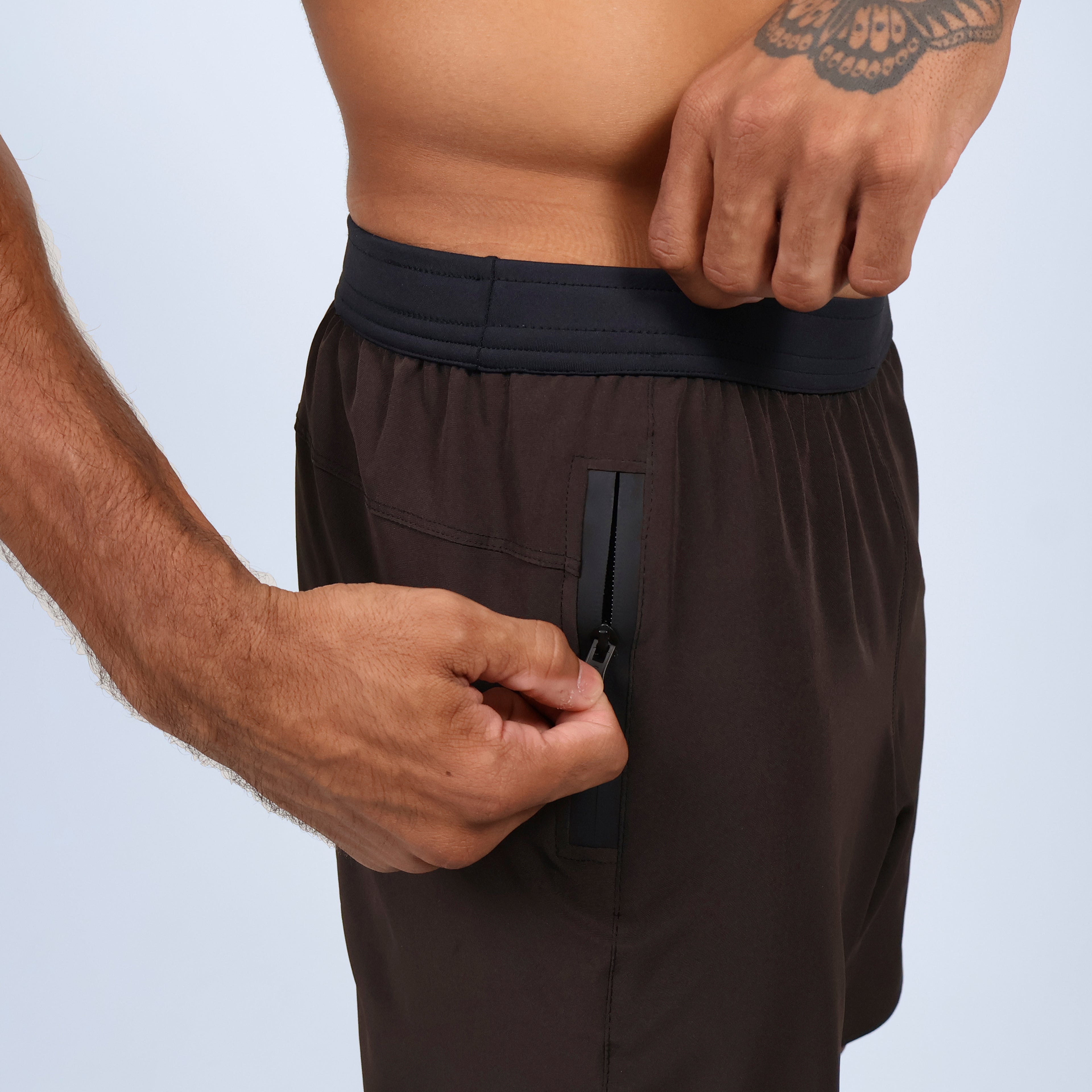 Short c/ Bolso e Zíper - Marron