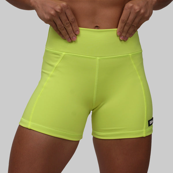 Short Fem Inter Levanta Bumbum - Amarelo Neon