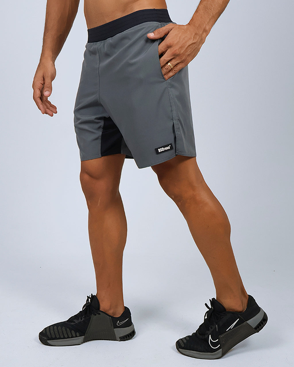 Short Masc Cós Estreito - Chumbo