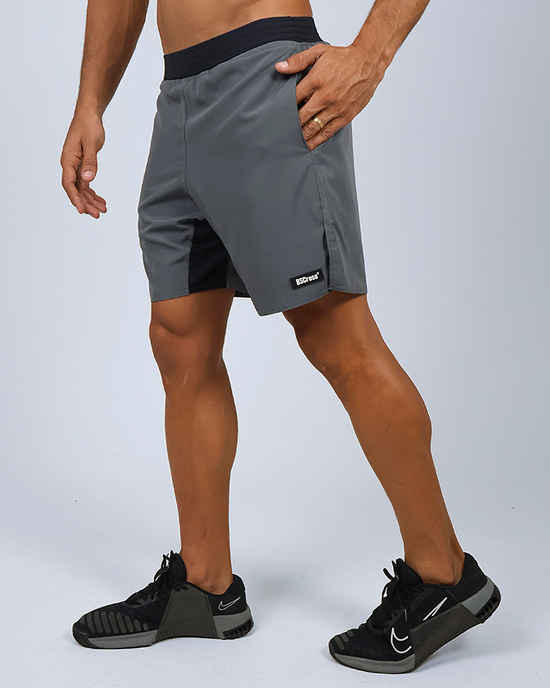 Short Masc Cós Estreito - Chumbo