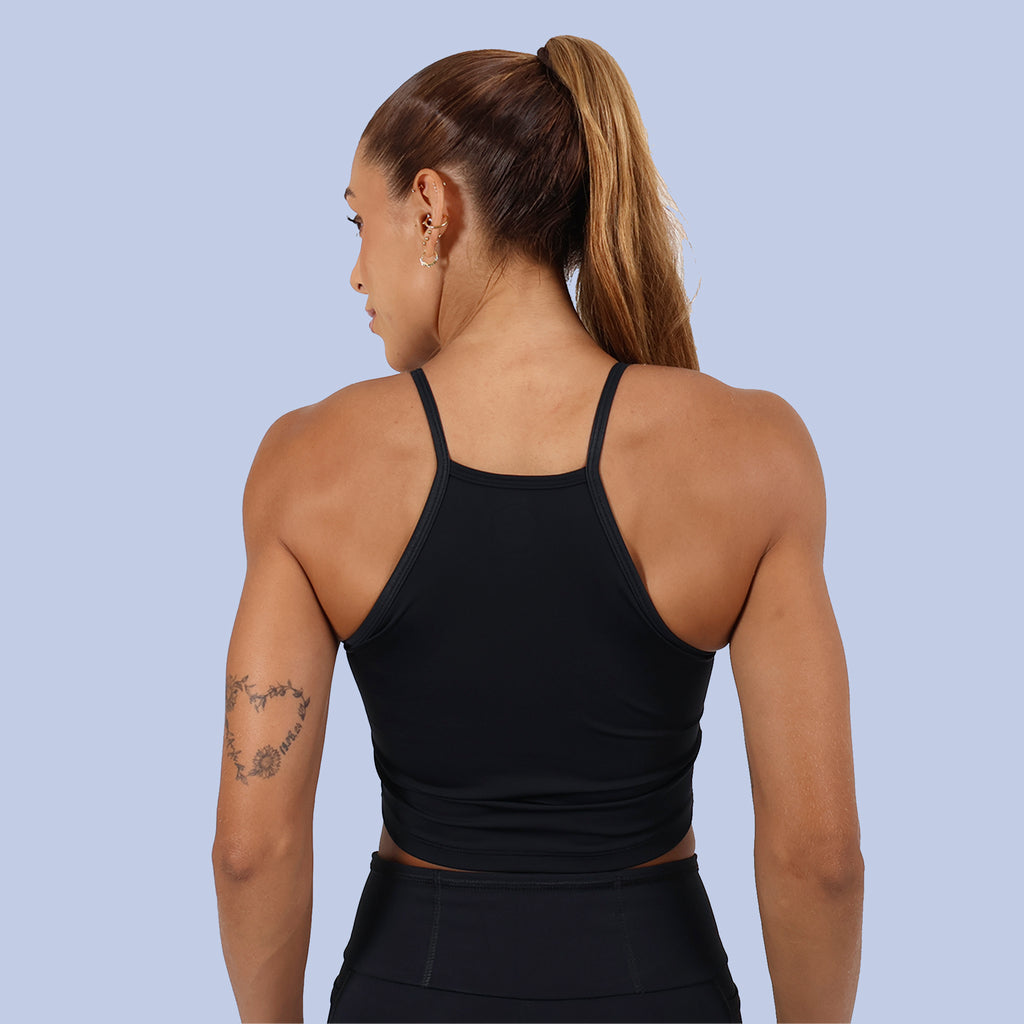 Cropped Alçinhas Skull - Preto