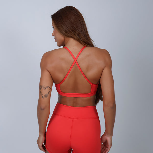 Top Frente Única - Liso vermelho