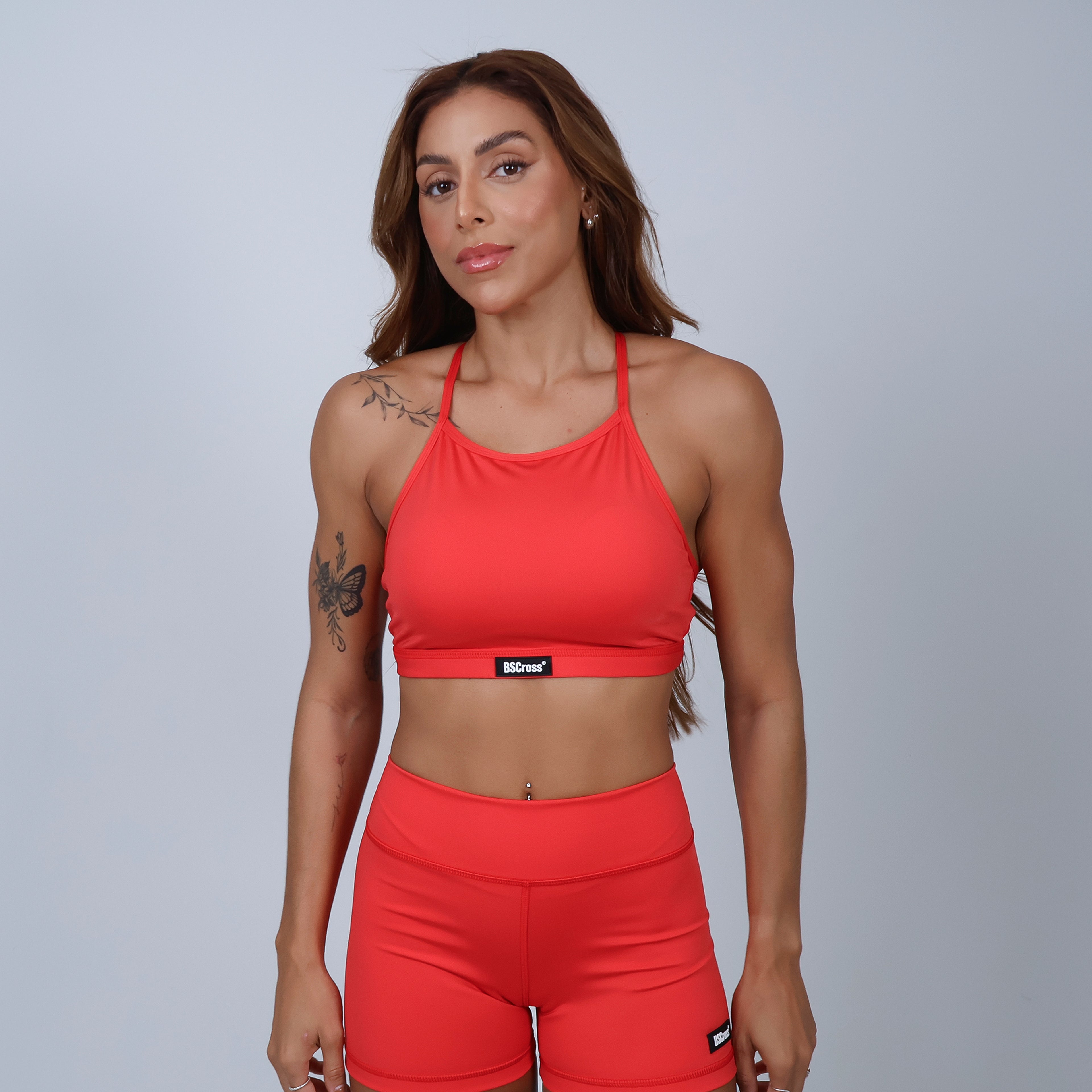 Top Frente Única - Liso vermelho