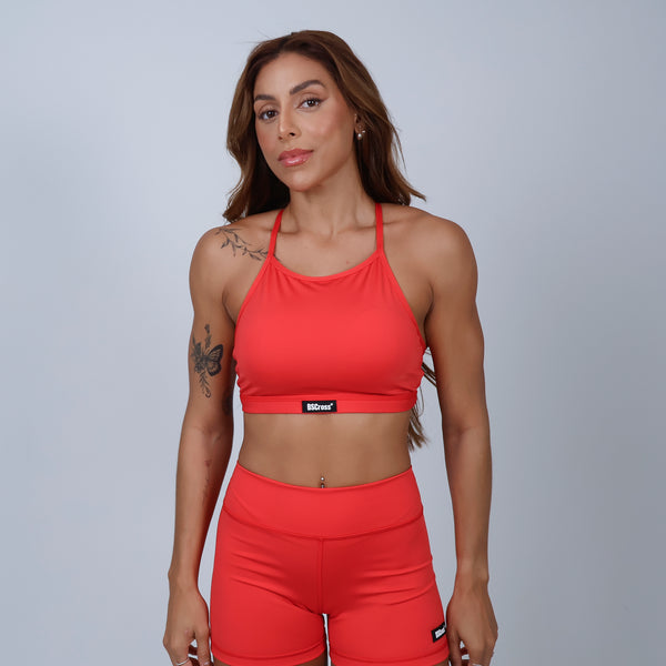 Top Frente Única - Liso vermelho