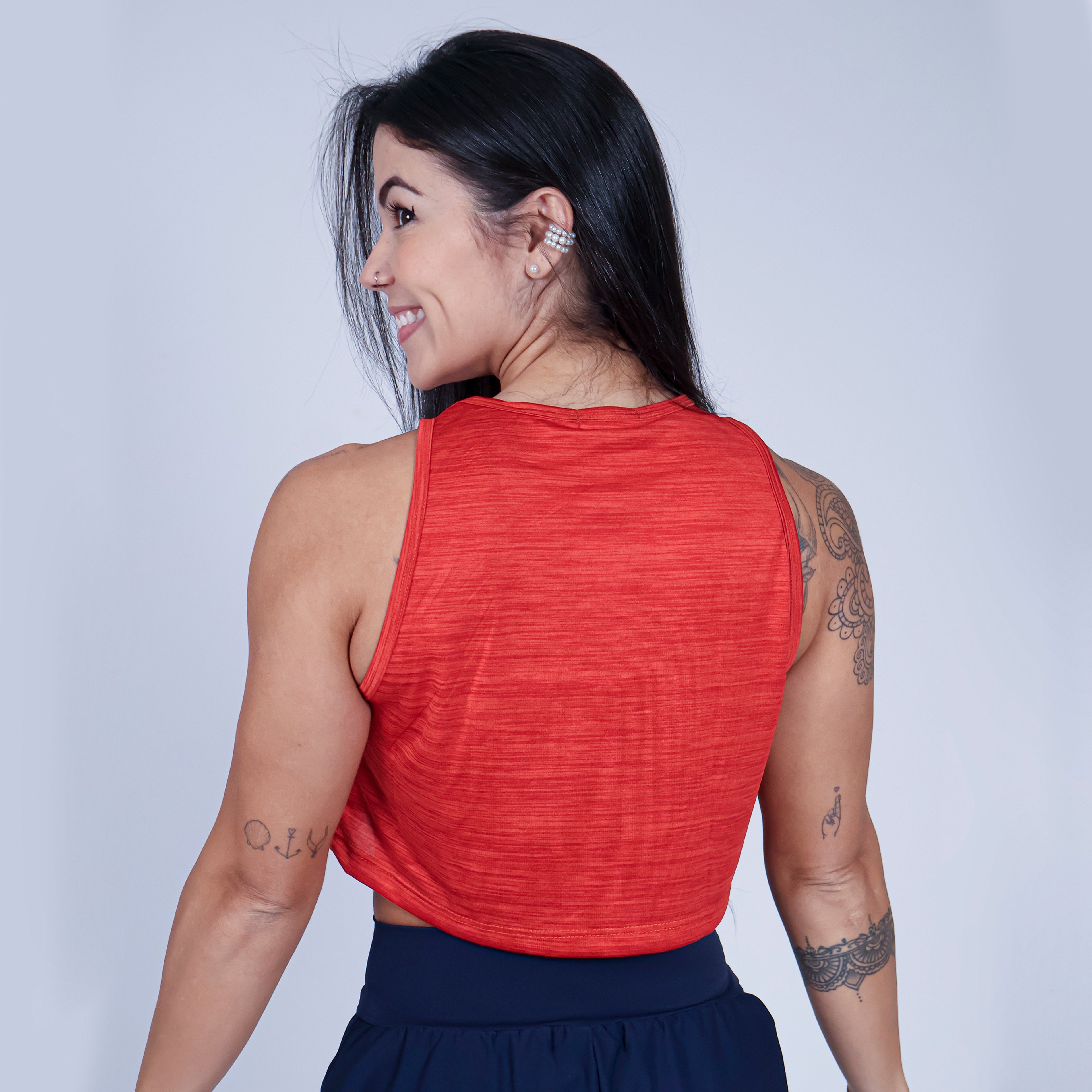 Cropped Caveira Mexicana - vermelho