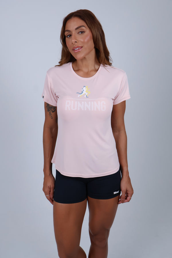 Camiseta Running - Salmão Claro