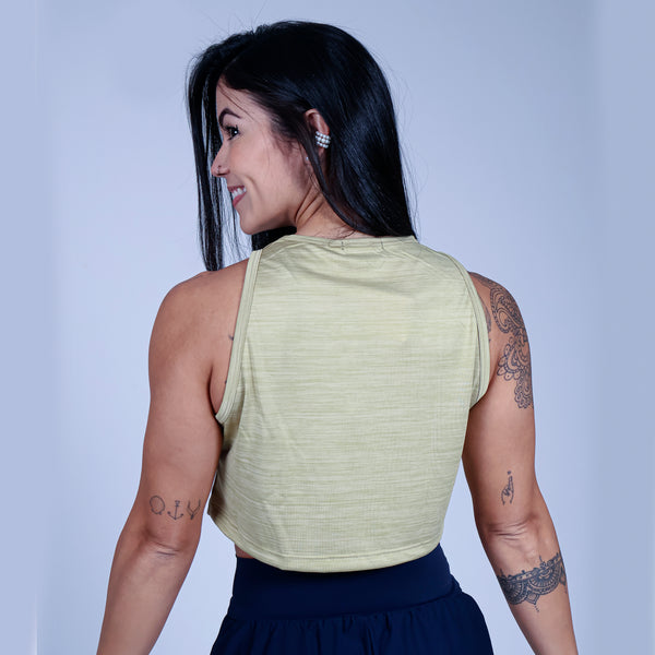 Cropped BUTTERFLY SKULL - Bege