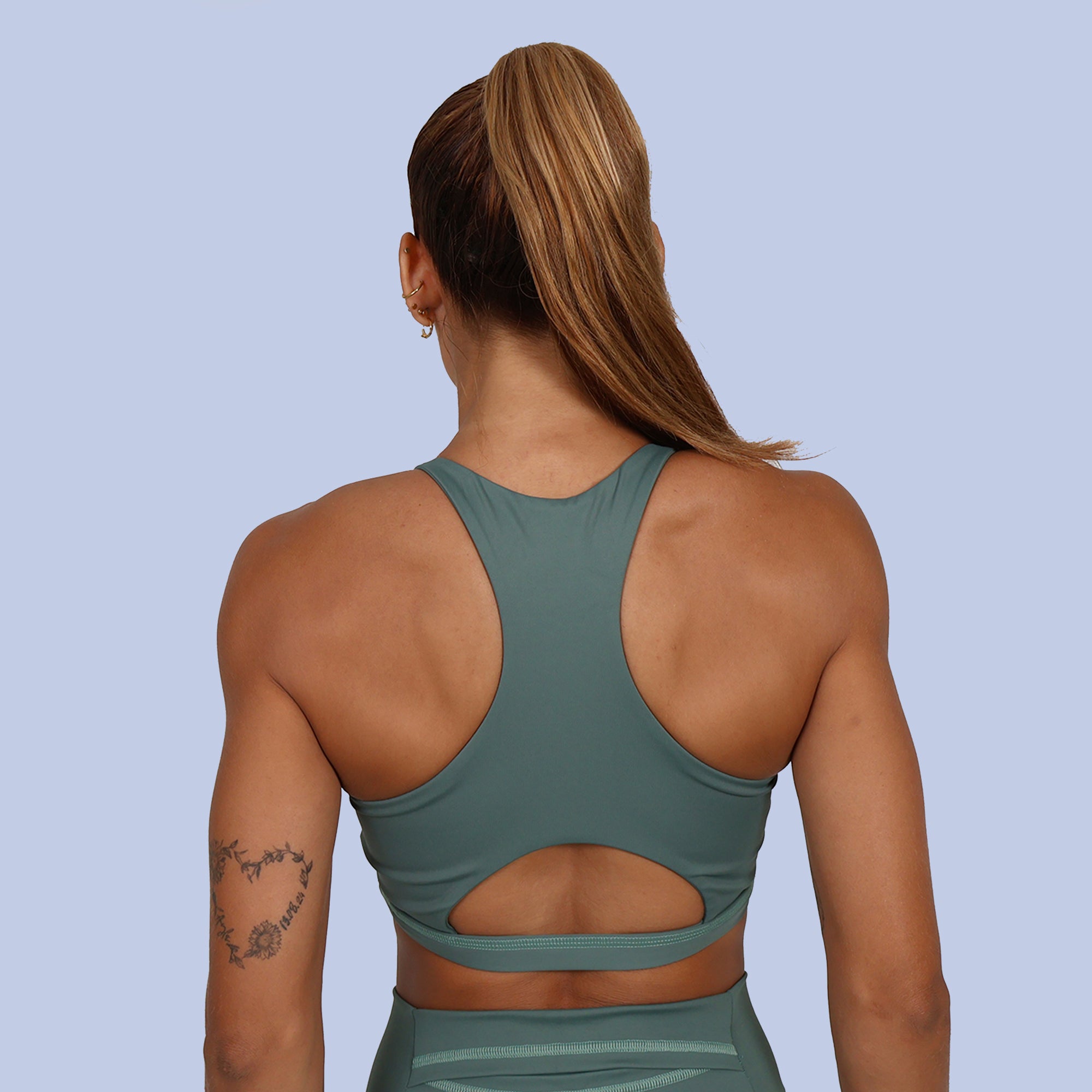 Top Nadador c/ Zíper - Dusty Green