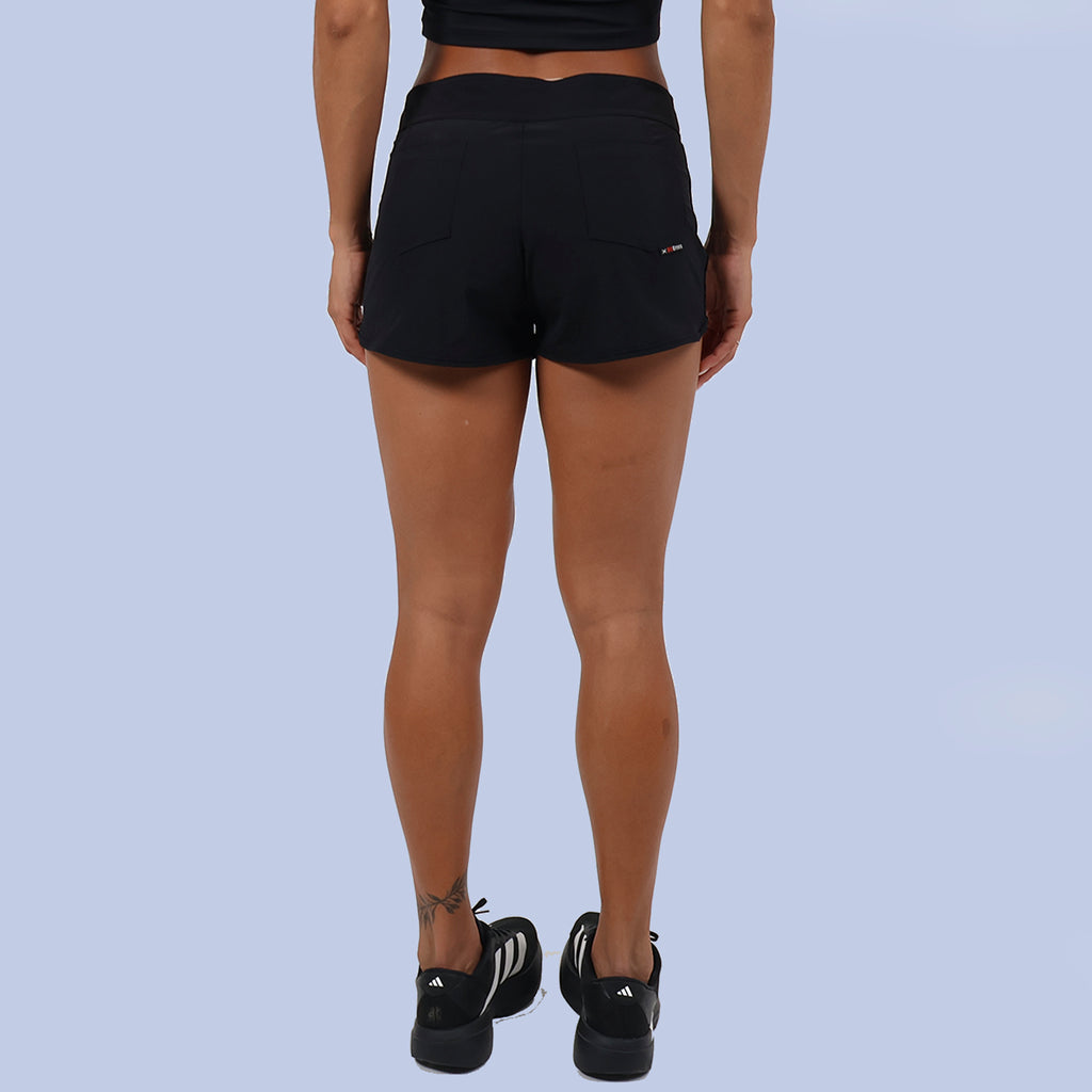 Short em Tactel c/ Cadarço - Preto