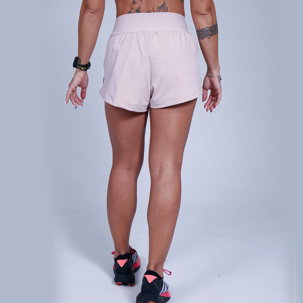 Short Solto c/ Short Interno - Nude