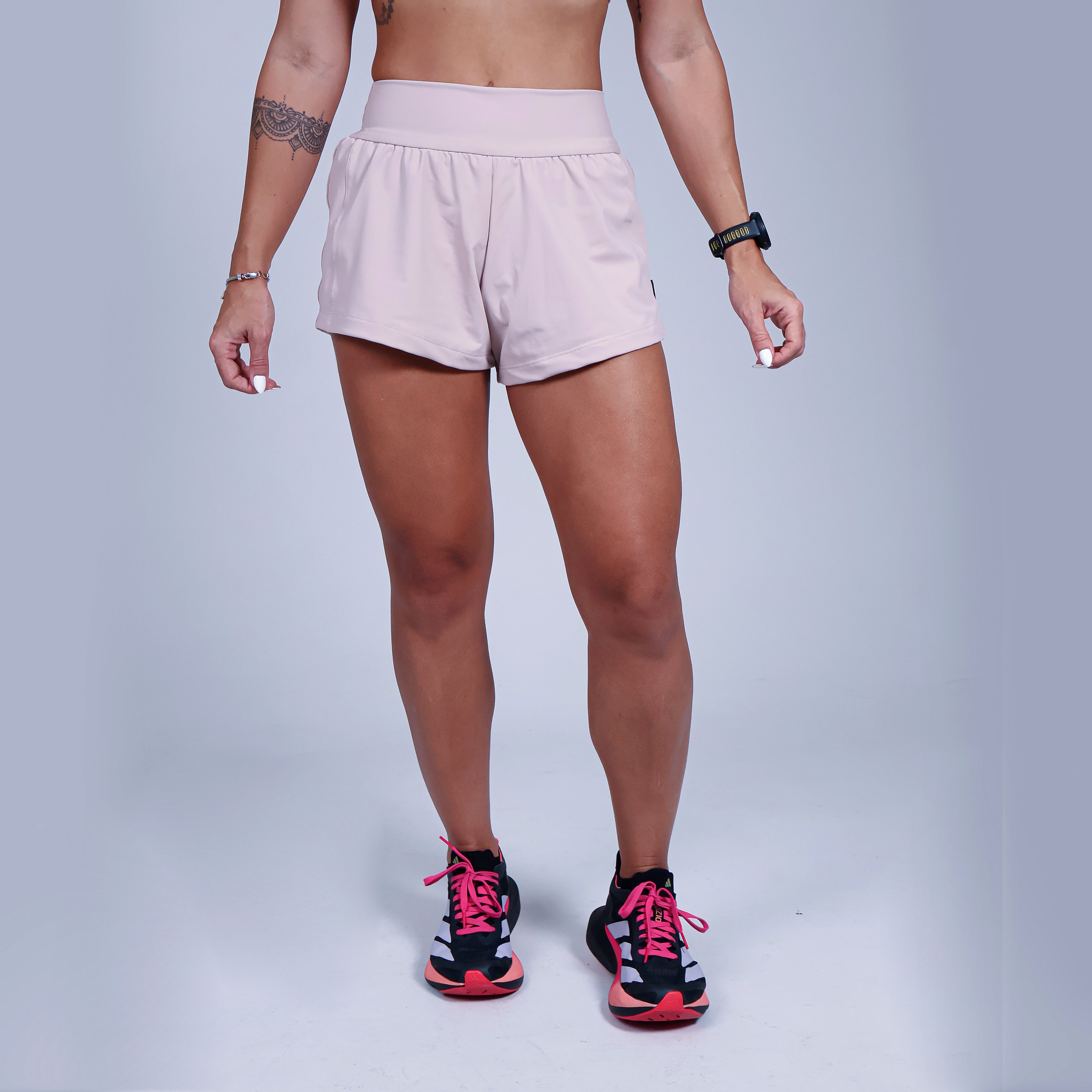 Short Solto c/ Short Interno - Nude