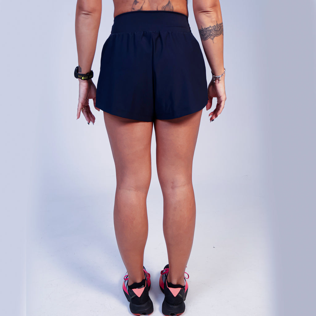 Short Solto c/ Short Interno - Azul Norturno